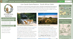 Desktop Screenshot of lionsands.krugerpark.co.za