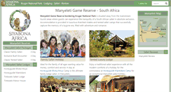 Desktop Screenshot of manyeleti.krugerpark.co.za