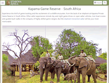 Tablet Screenshot of kapama.krugerpark.co.za
