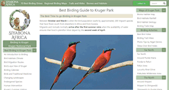 Desktop Screenshot of birding.krugerpark.co.za